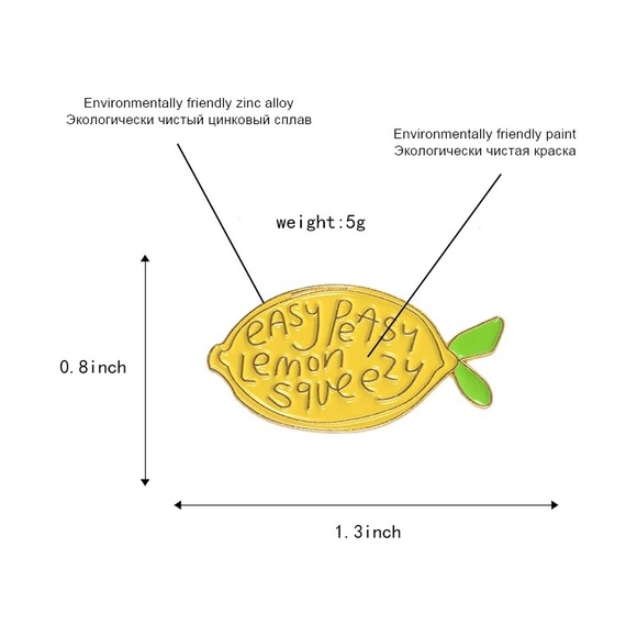 ‼️Bundled Only‼️Easy Peasy Lemon Squeezy Pin - Picture 6 of 7